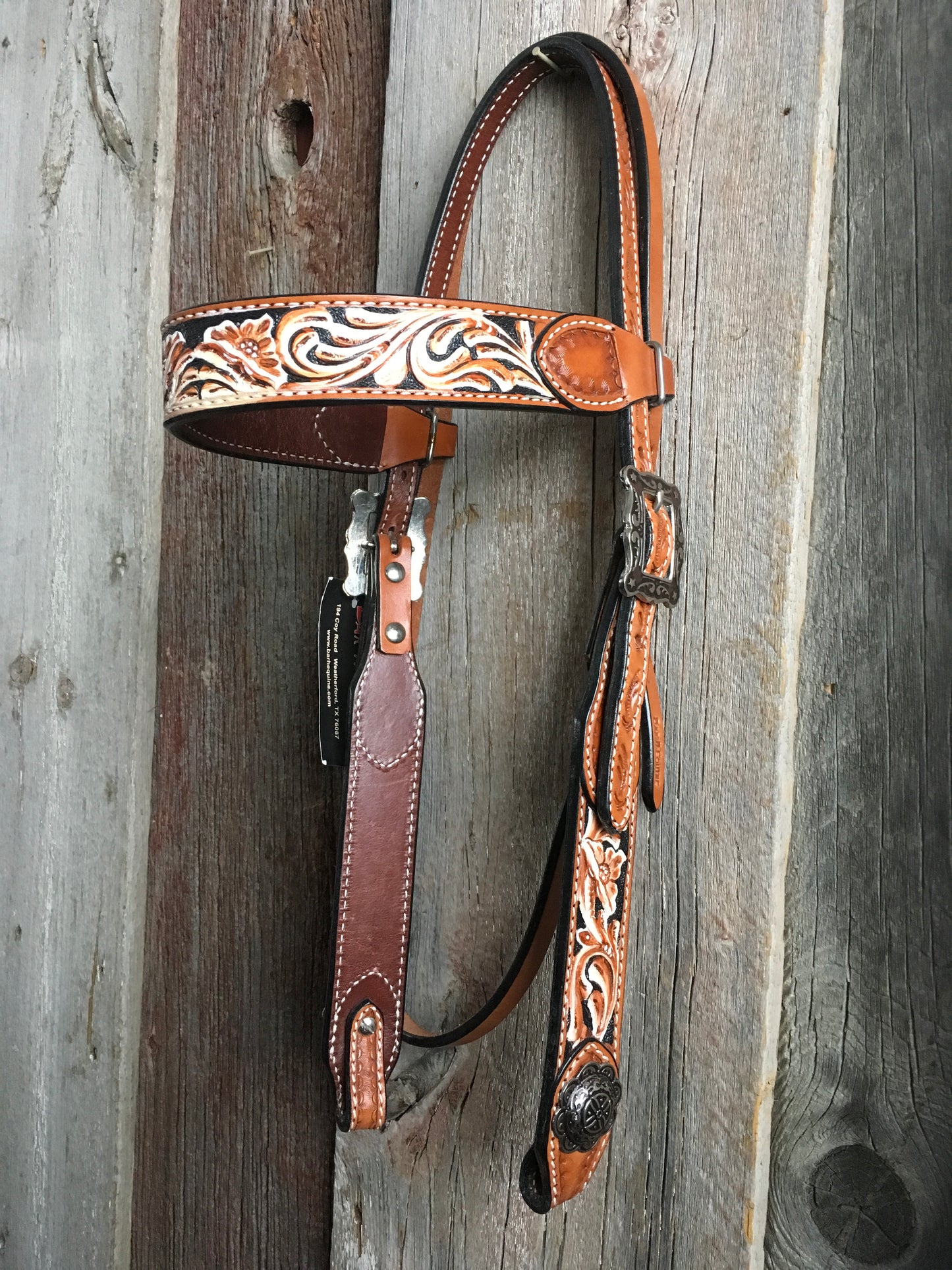Bar H Equine Tri Color Browband Headstall*